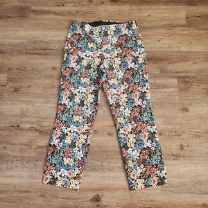 Jules & Leopold Skinny Pant, Floral Size M